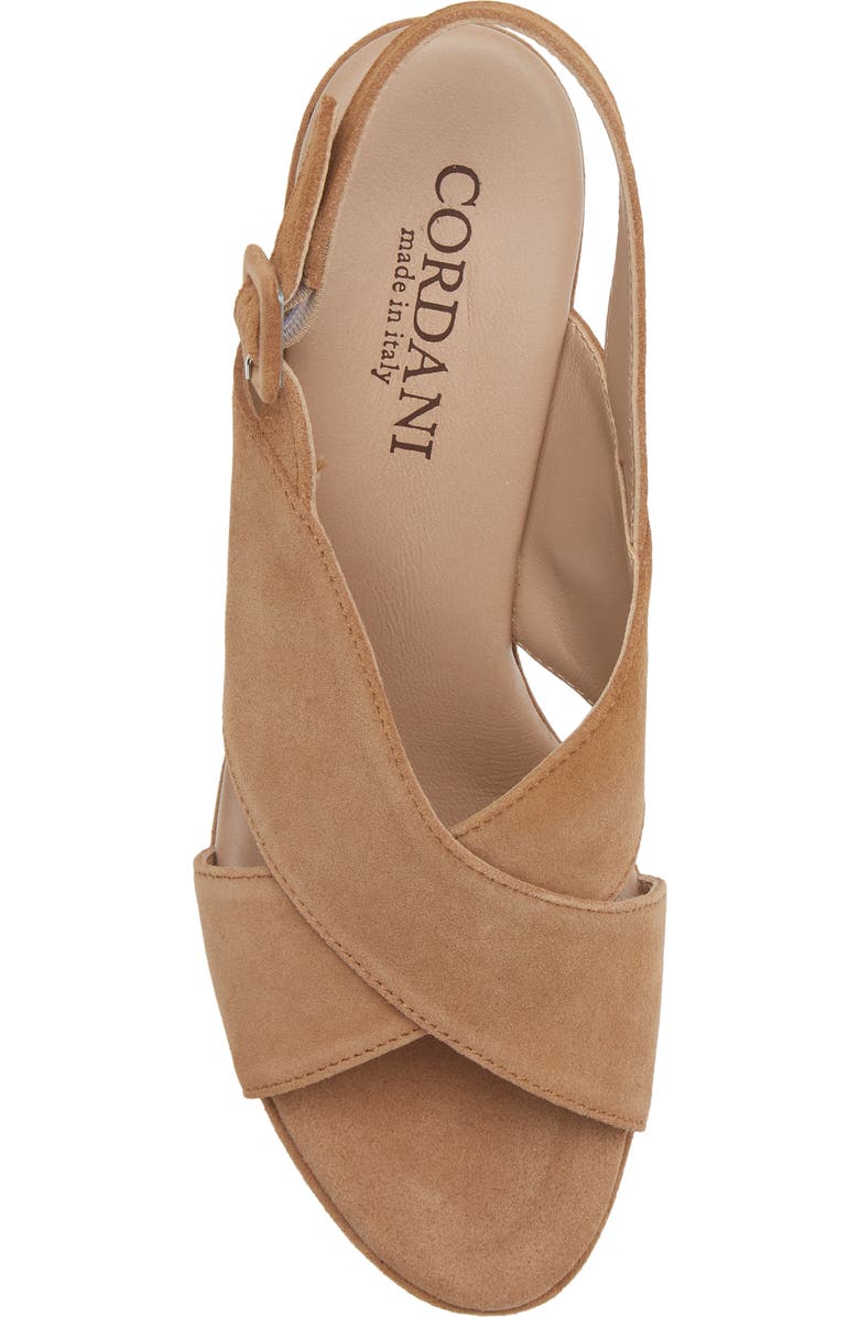 Cordani Teresa Slingback Platform Sandal, Alternate, color, Fawn Suede