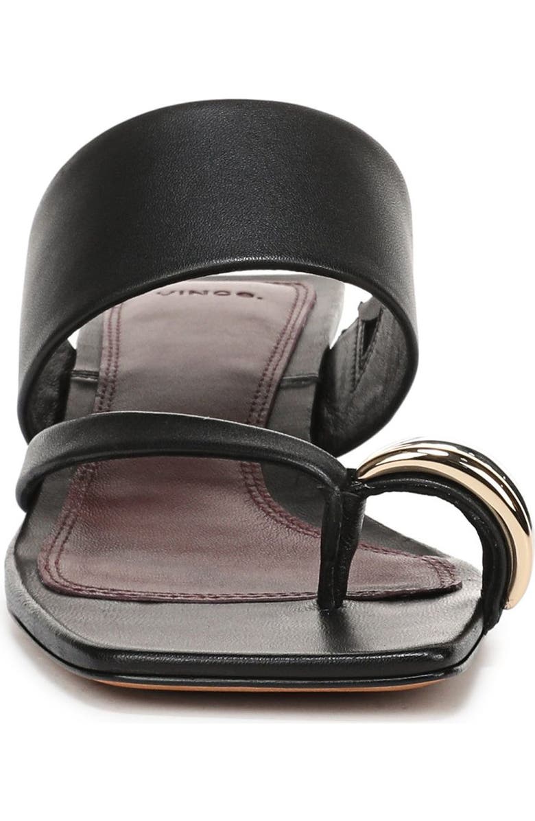 Vince Stacy Toe Loop Sandal, Alternate, color, Black