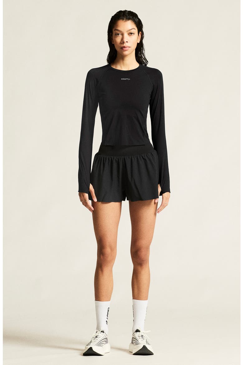 Hypervent Long Sleeve Top, Alternate, color, BLACK