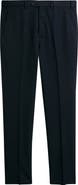 Emporio Armani Flat Front Virgin Wool Dress Pants