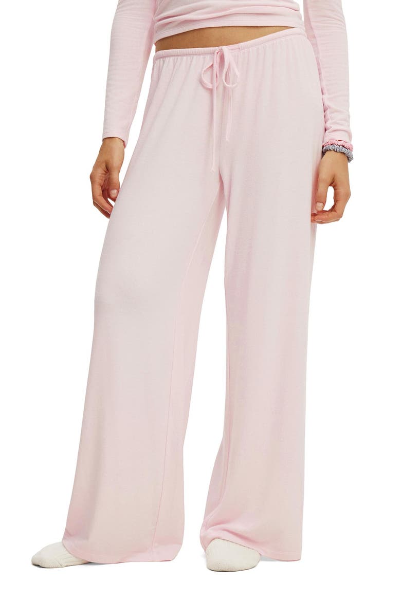 Women's Super Soft Low Rise Wide Leg Pant, Main, color, Pink Kiss