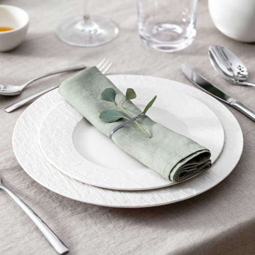 Villeroy & Boch Manufacture Rock Blanc 6 Piece Dinnerware Set For 2