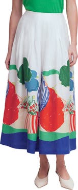 Boden Valentina Linen Skirt