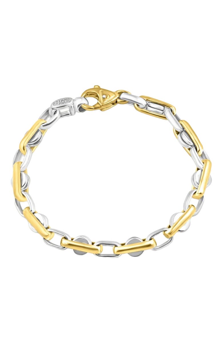 Bliss Diamond Men's Solid 14k Gold 36 grams 4.5mm Heavy Masculine Bracelet 8", Main, color, 