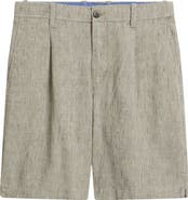 Tommy Bahama Isla Sands Pleated Stripe Linen Blend Shorts