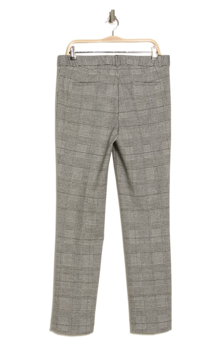 Amanda & Chelsea Ari Glenplaid Trousers, Alternate, color, Black/ Ivory