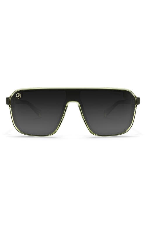 Blenders Eyewear Meister X2 133mm Polarized Flat Top Sunglasses In Black