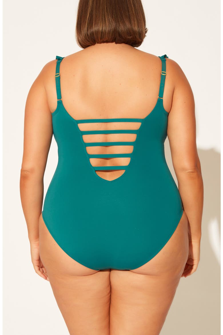 Rufflicious One-Piece Swimsuit, Alternate, color, OCEANSIDE
