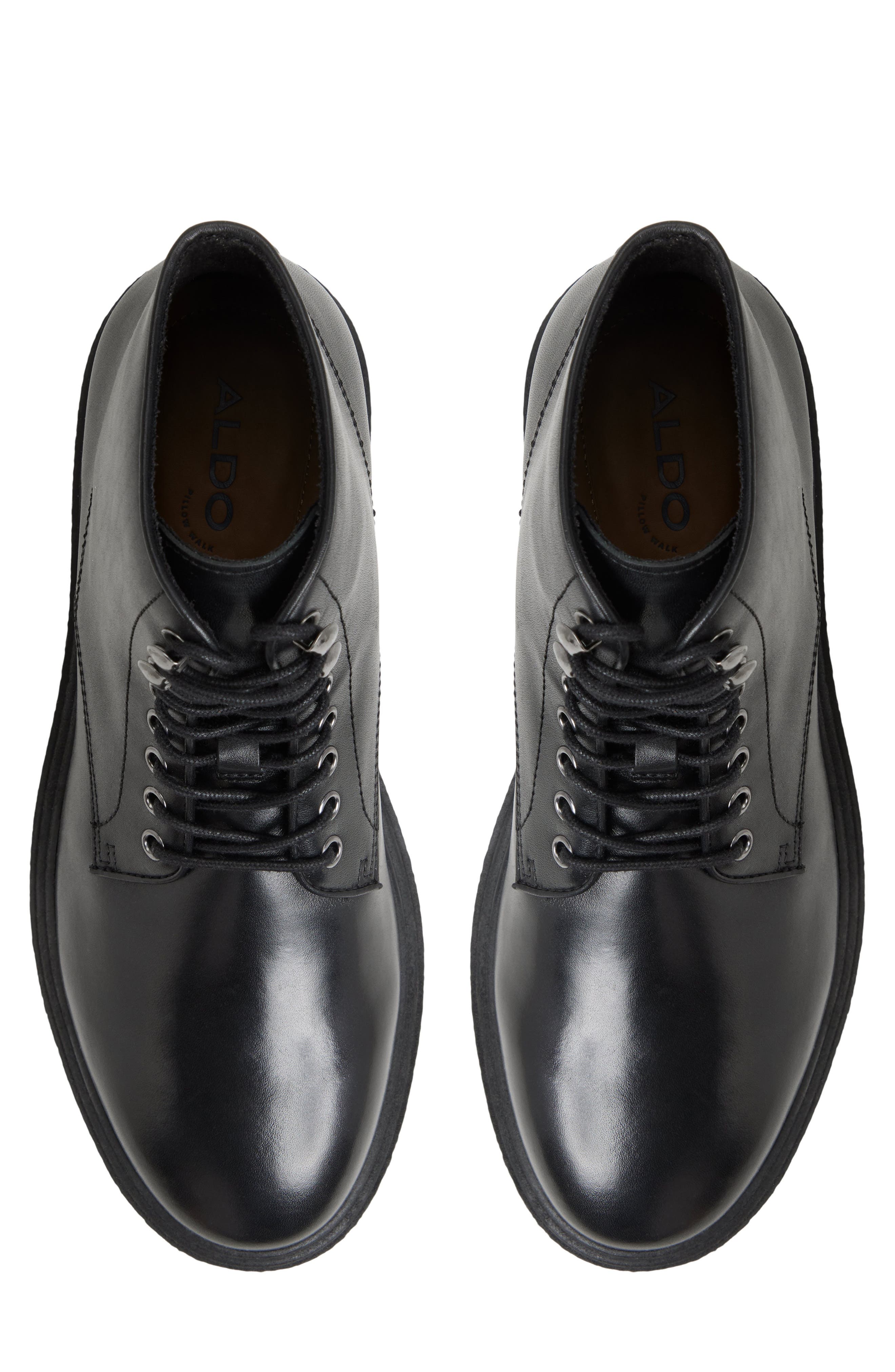ALDO Walton Lace-Up Boot, Alternate, color, Black
