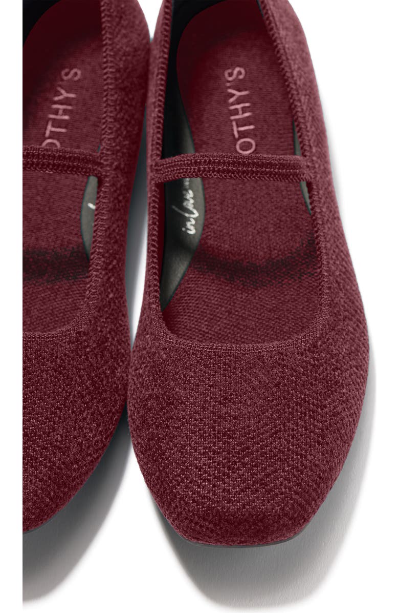 Rothy's The ReVelvet Double Buckle Mary Jane Heel, Alternate, color, Revelvet Syrah