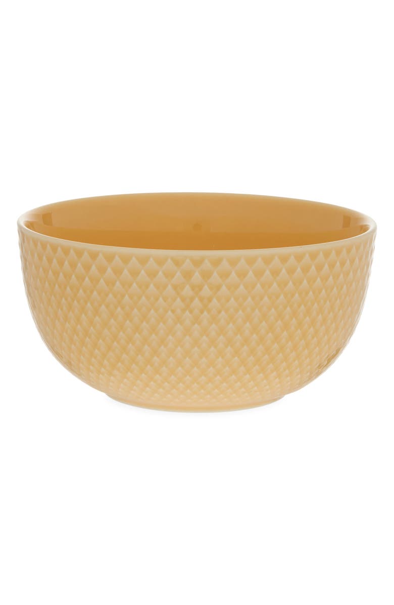 Lyngby Porcelaen Rhombe Color Bowl, Main, color, Sand