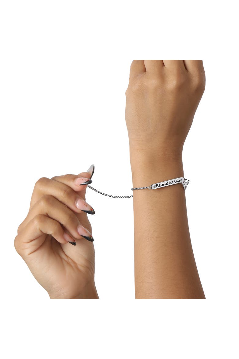 Golden Snitch Bracelet for Women Official License, Adjustable, Alternate, color, Metallic Silver