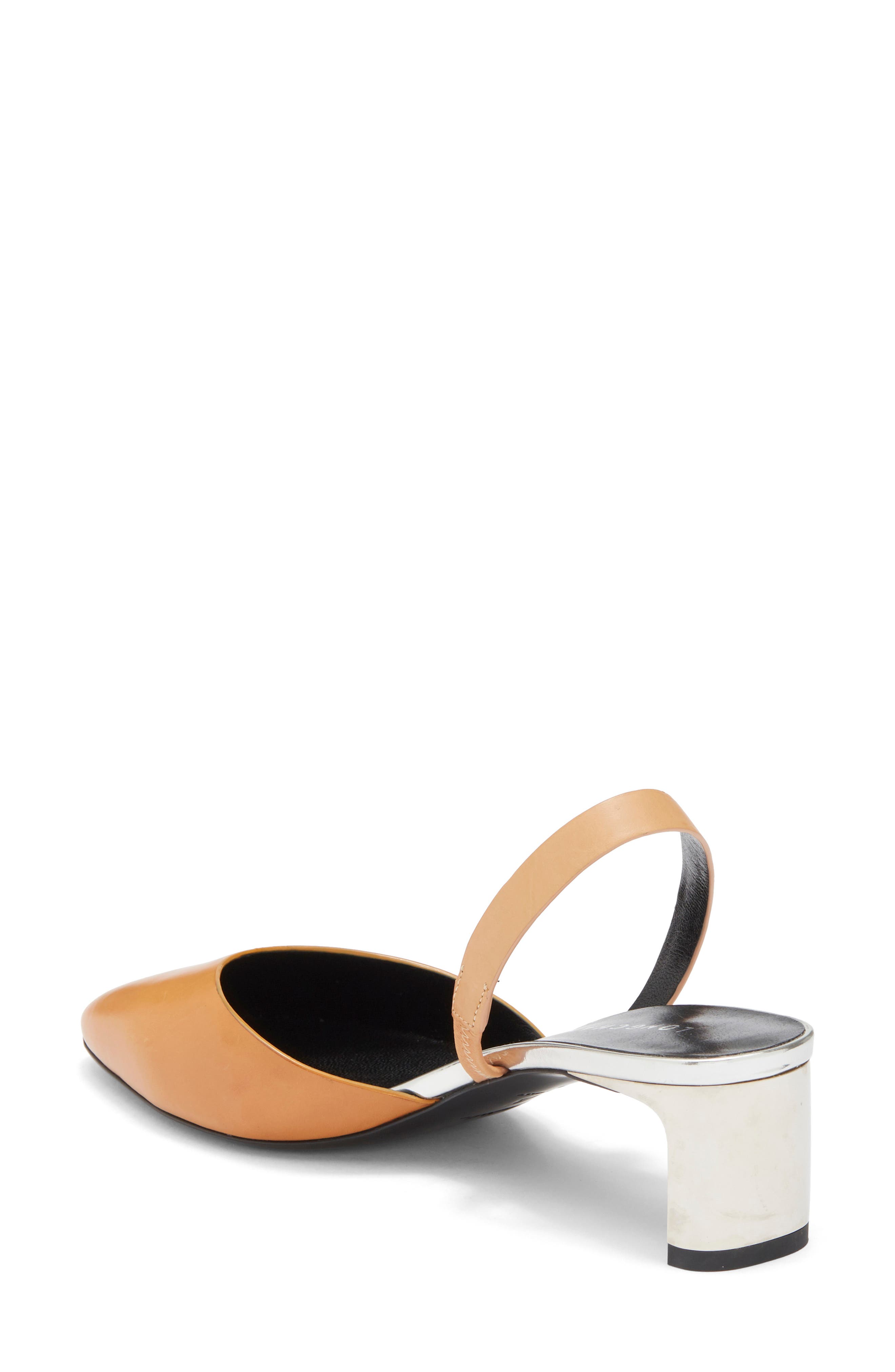 Longchamp Pointed Toe Slingback Pump, Alternate, color, Saffron