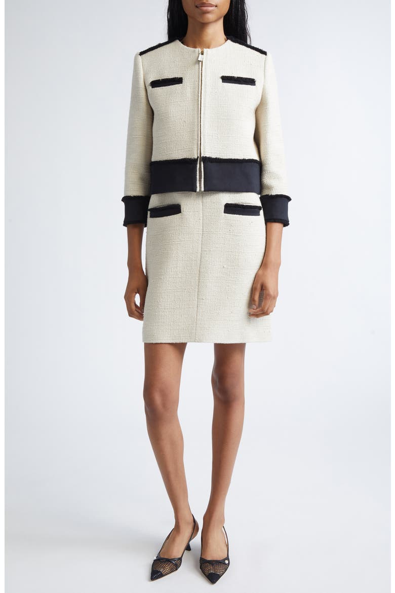 Mito Tweed Sheath Dress, Alternate, color, BEIGE