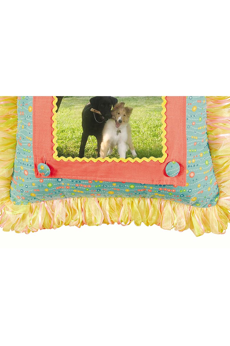 Friends Picture Accent Pillow, Alternate, color, Blue