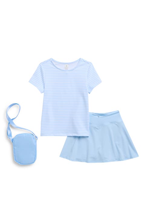 Kids' Lux Bloom T-Shirt, Skirt & Crossbody Bag Set (Big Kid)