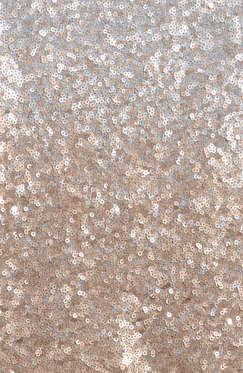 Ava & Yelly Kids' Ombré Sequin Shift Dress, Alternate, color, Champagne