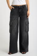 Fade Out Loud Low Rider Baggy Wide Leg Cargo Jeans