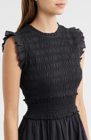 Vivier Smocked Midi Dress