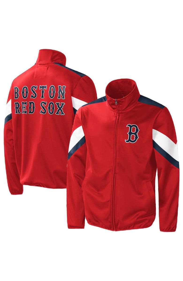G-III SPORTS BY CARL BANKS Men's G-III Sports by Carl Banks Red Boston Red Sox Earned Run Full-Zip Jacket, Main, color, Red