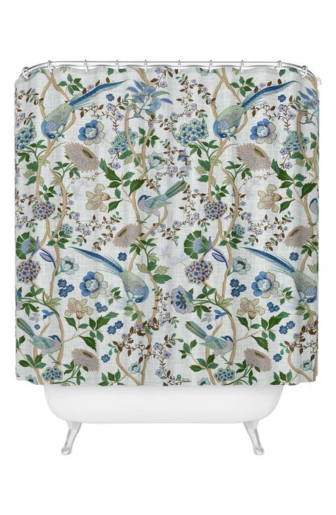 Peacock Birds Shower Curtain