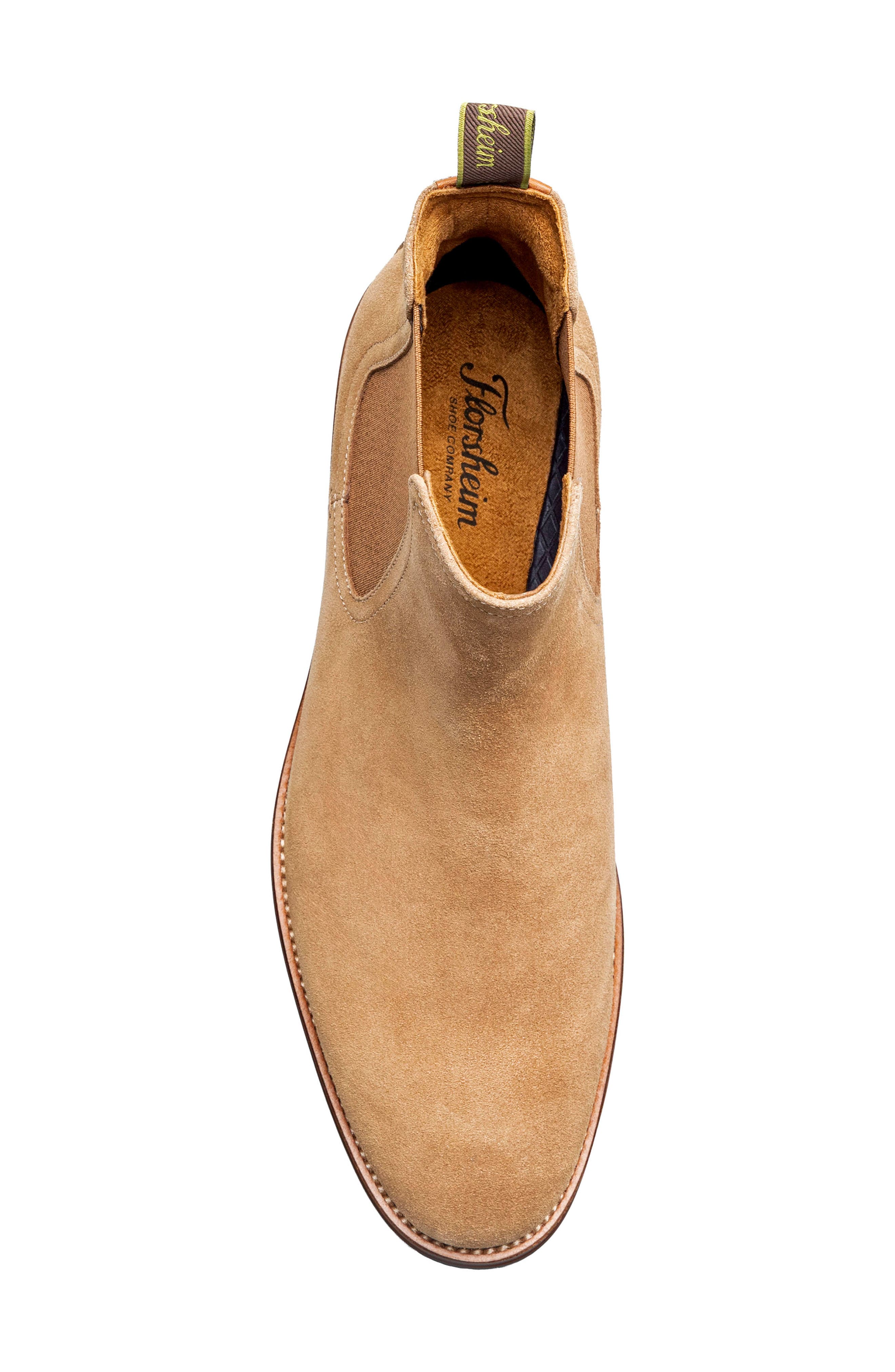Rucci Lug Plain Toe Chelsea Boot, Alternate, color, SAND