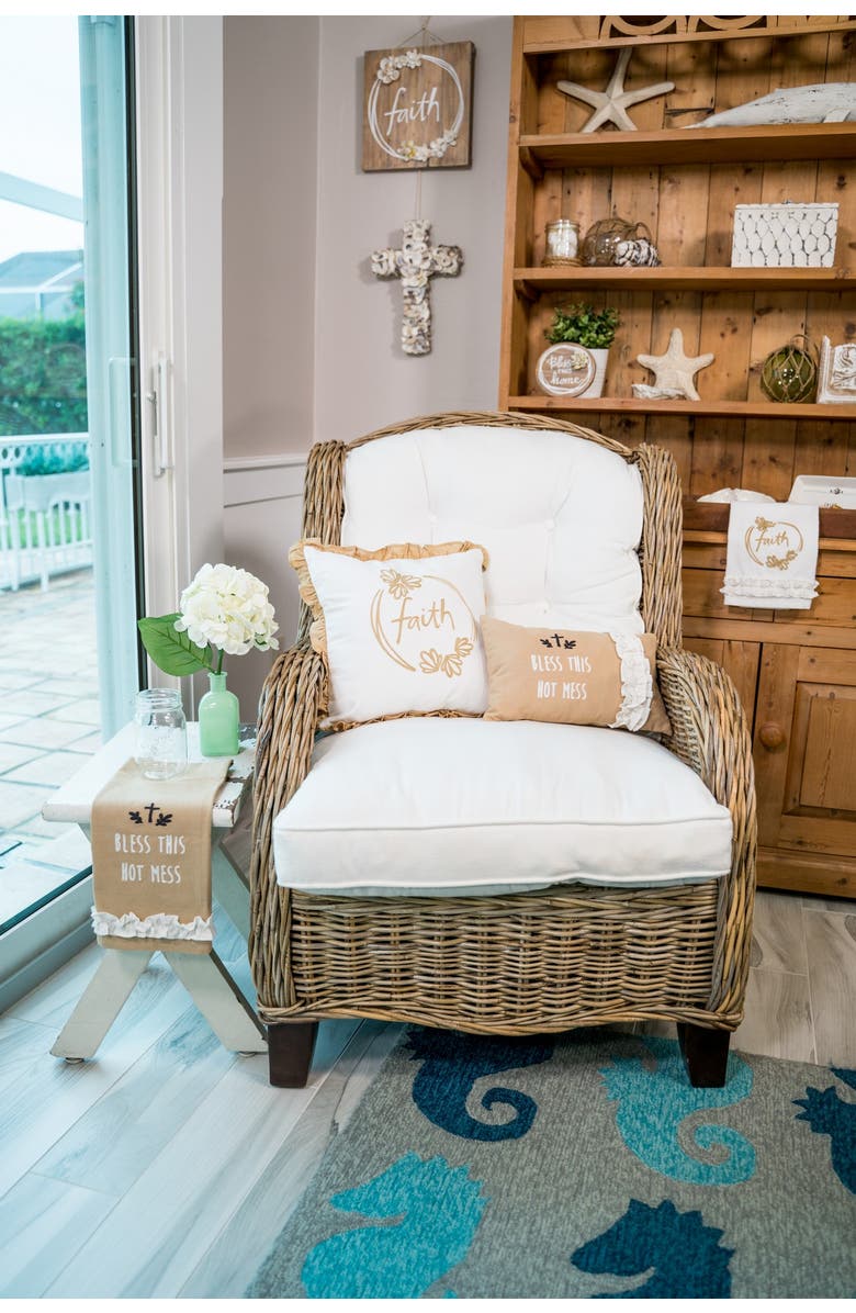 Beachcombers "Bless This Hot Mess" 100% Cotton Tea Towel, Alternate, color, Brown