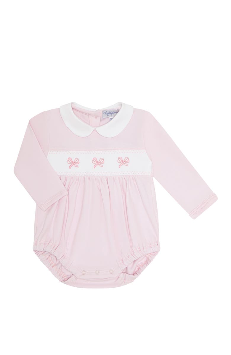 Nellapima Charming Bows Embroidery Bubble LS - Baby, Main, color, Pink