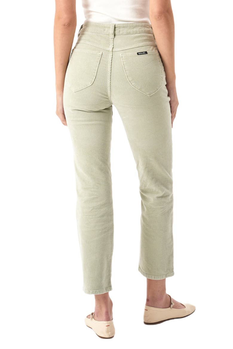 Original High Waist Stretch Corduroy Straight Leg Ankle Pants, Alternate, color, KHAKI CORD