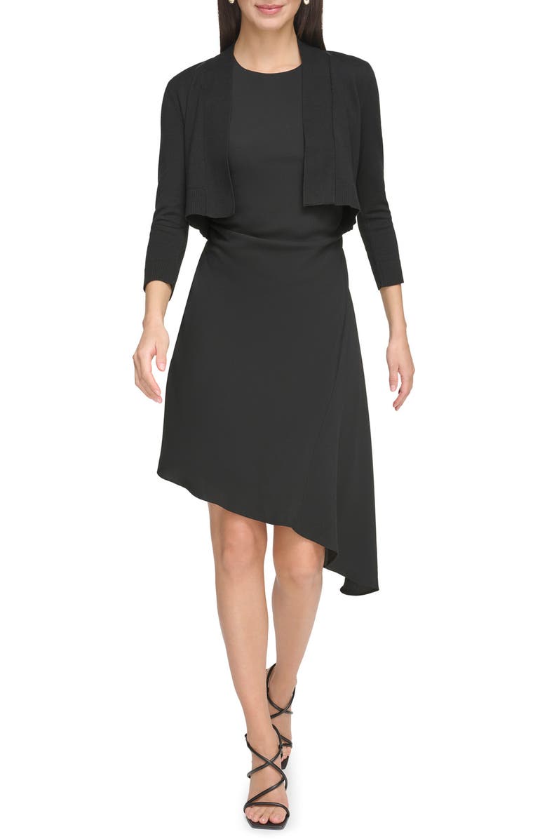 DKNY Open Front Shrug Cardigan, Main, color, 