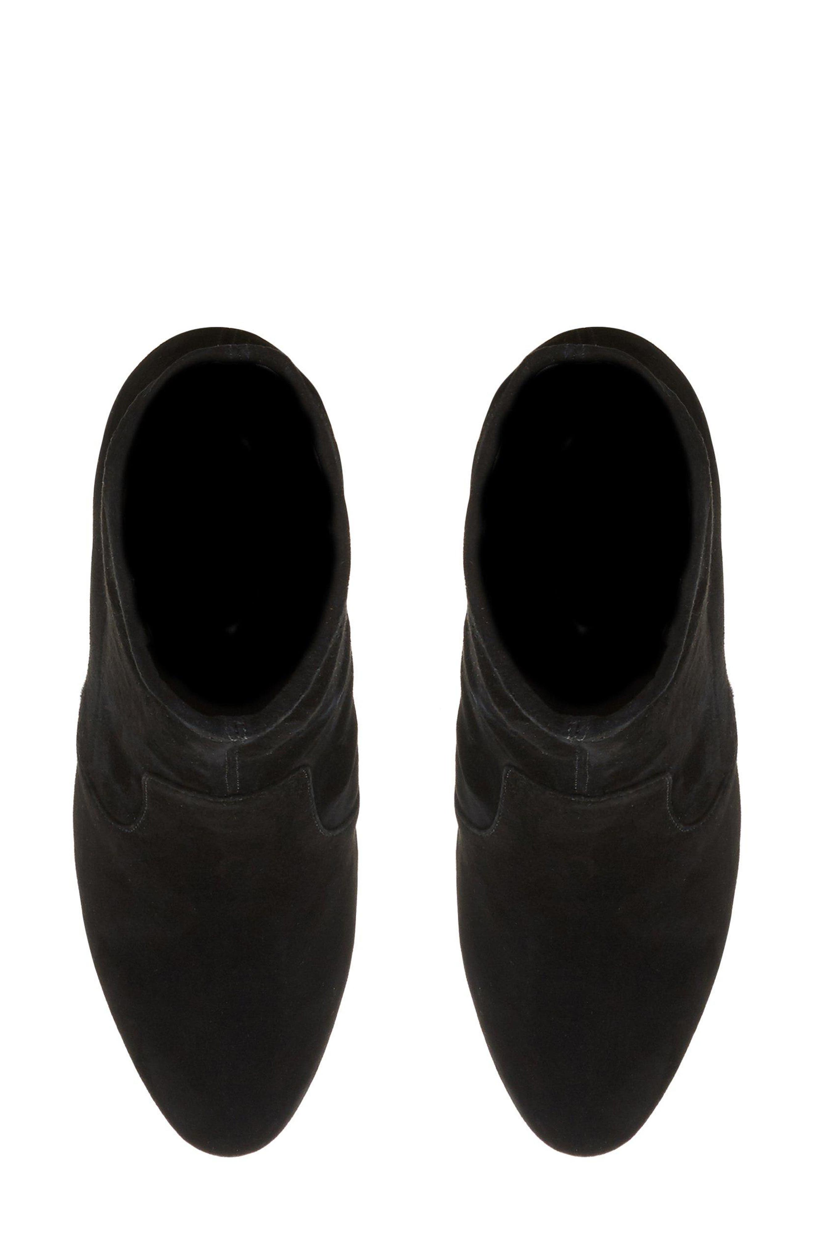 Dune London Opticals Stretch Bootie, Alternate, color, Black