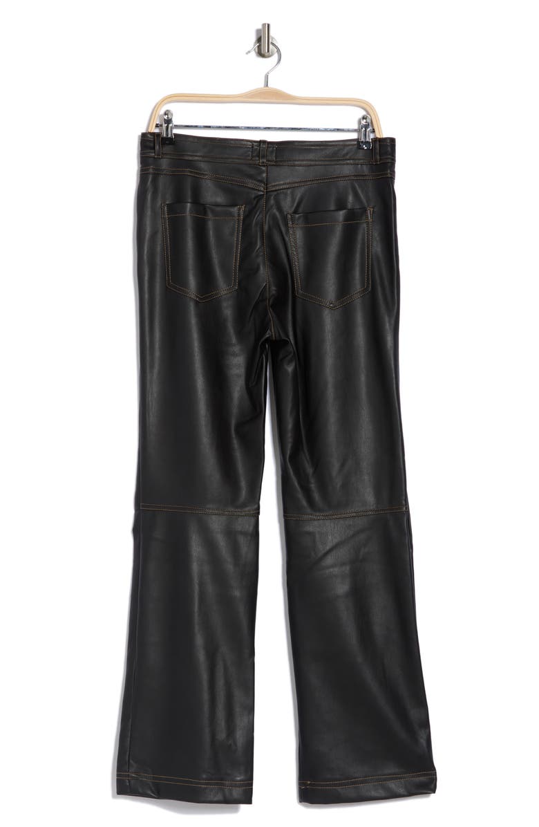 INDUSTRY REPUBLIC CLOTHING Faux Leather Pants, Alternate, color, Black