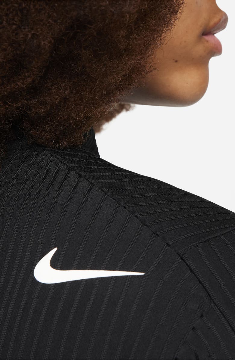 Nike Tour Dri-FIT ADV Half Zip Golf Top, Alternate, color, Black/ White