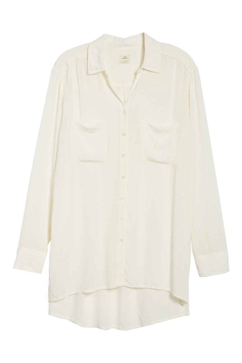 Twirl Longline Shirt, Alternate, color, NAKED
