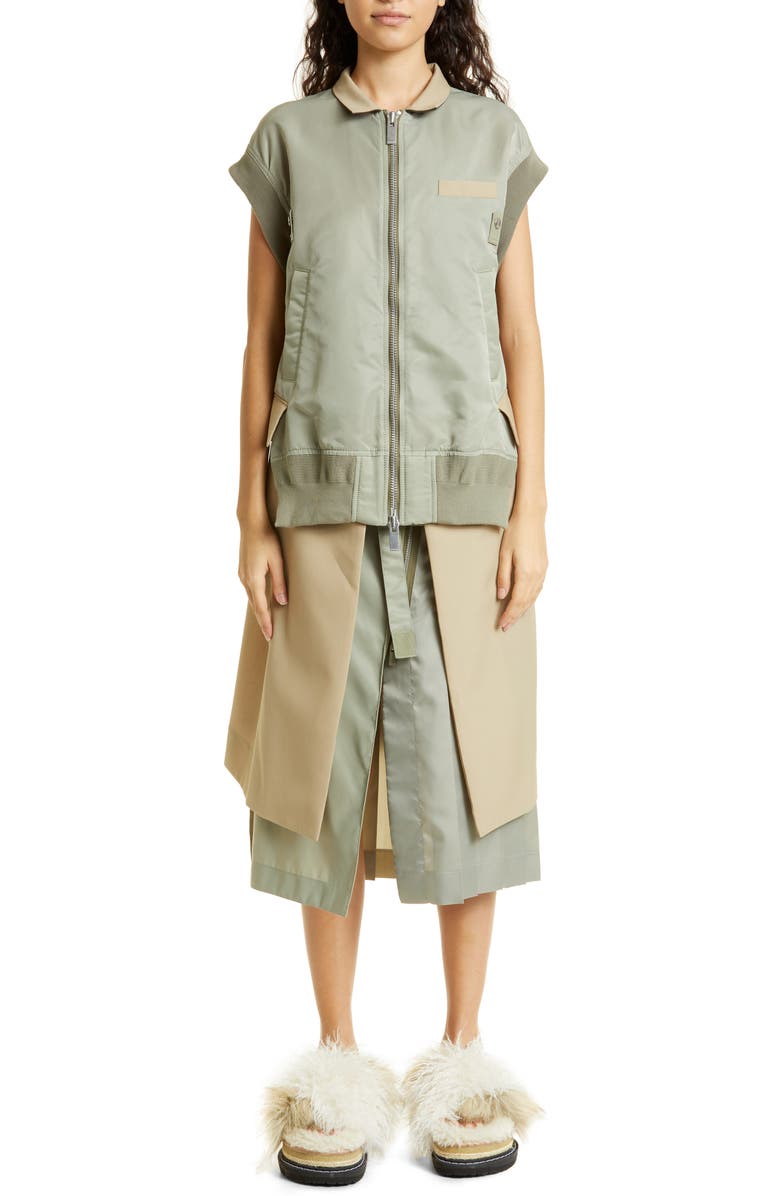 Sacai Belted Cargo Skirt, Alternate, color,