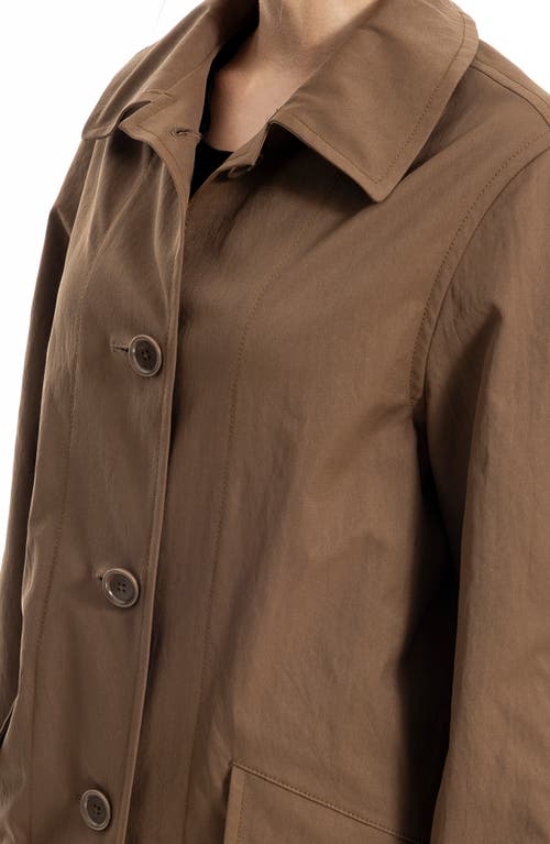 Max Studio Long Jacket In Brown