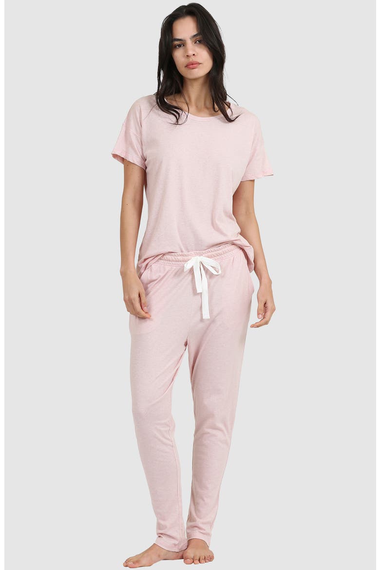 Jada Organic Cotton Pajama Pants, Alternate, color, PINK