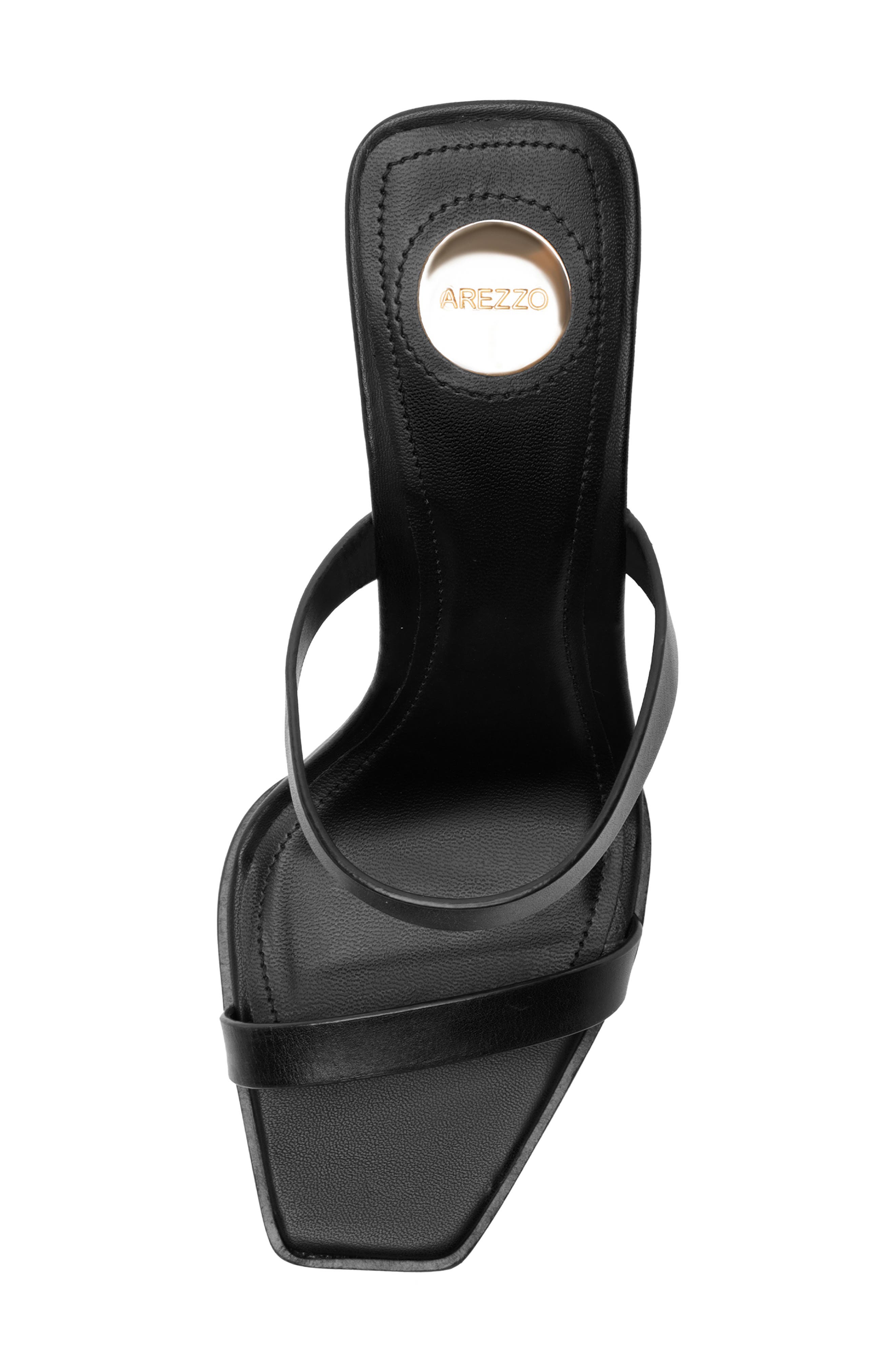Arezzo Alex Wedge Slide Sandal, Alternate, color, Black