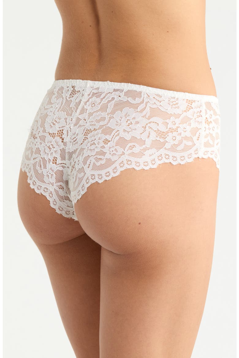 Lace Hipster Panties, Alternate, color, WHITE