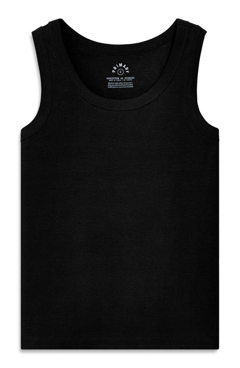 Primary Women's Fit Rib Tank, Main, color, Black