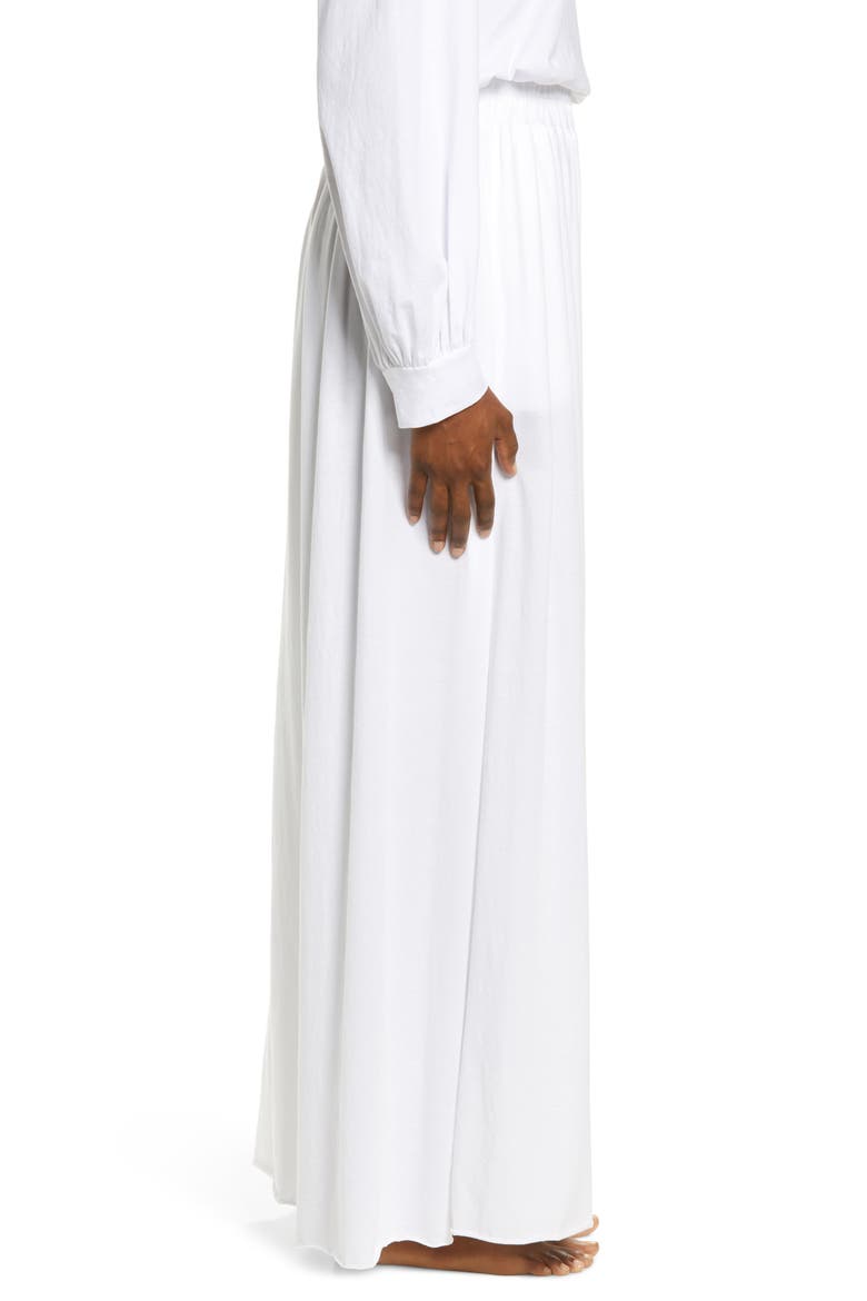 Organic Pima Wide Leg Lounge Pants, Alternate, color, SINCERE WHITE