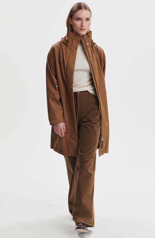 Varley Amel Rainproof Jacket In Brown