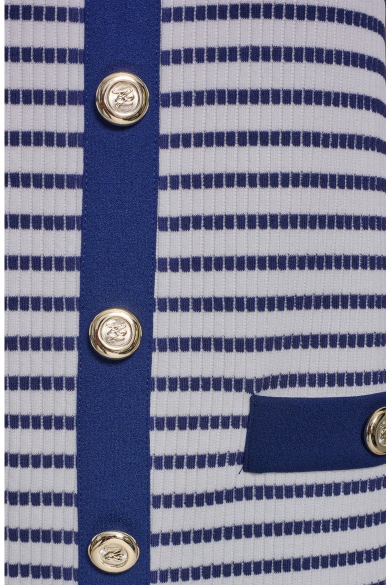 Striped Knit Scoop Neck Dress, Alternate, color, MARITIME/ SOFT WHITE