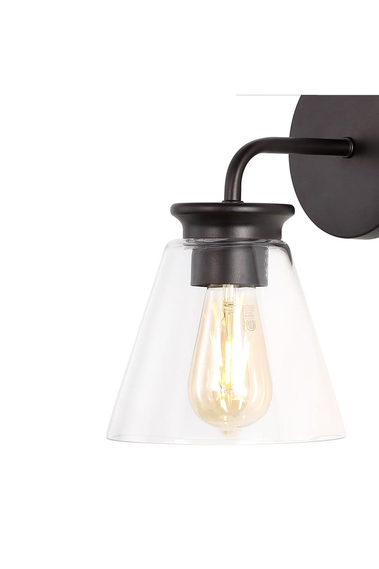 Kondo 1-Light Modern Farmhouse Iron LED Vanity, Alternate, color, Oil Rubbed Bronze