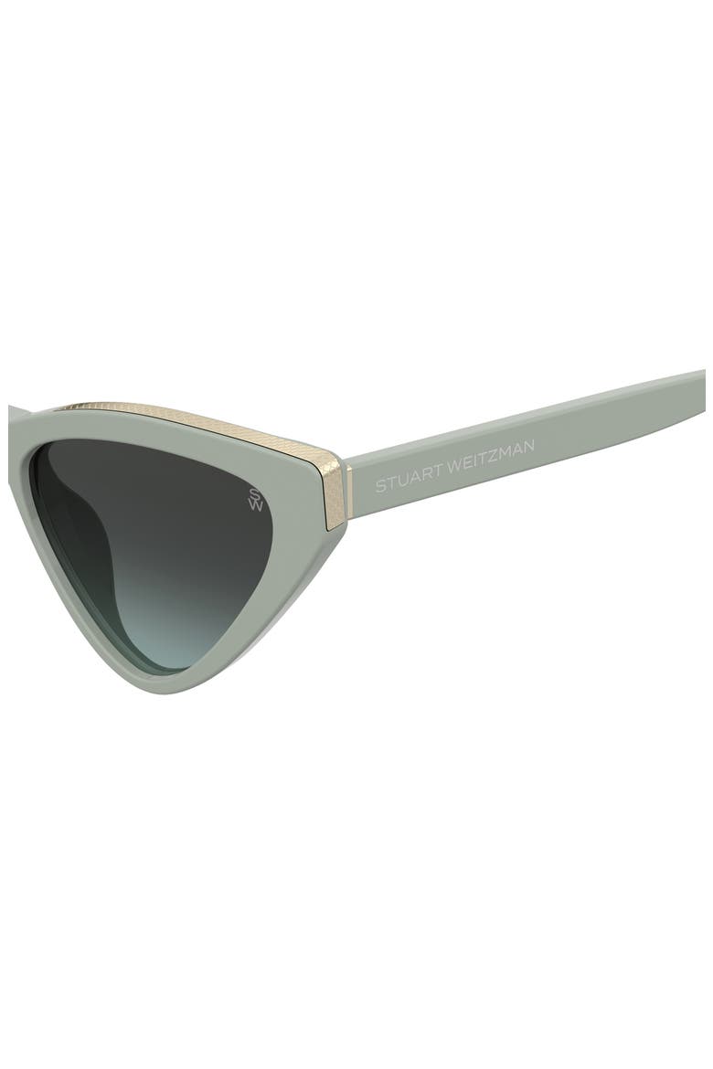 55mm Cat Eye Sunglasses, Alternate, color, GREEN/ GREY GREEN