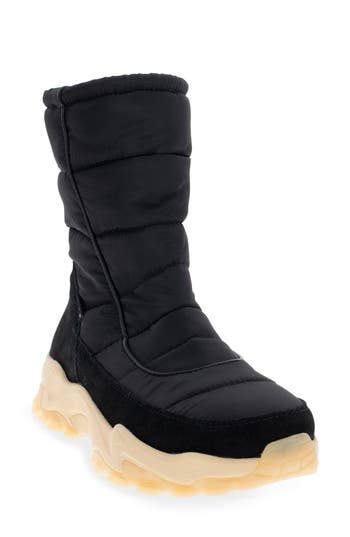 Chooka Lenox Water Resistant Puffer Bootie In Black