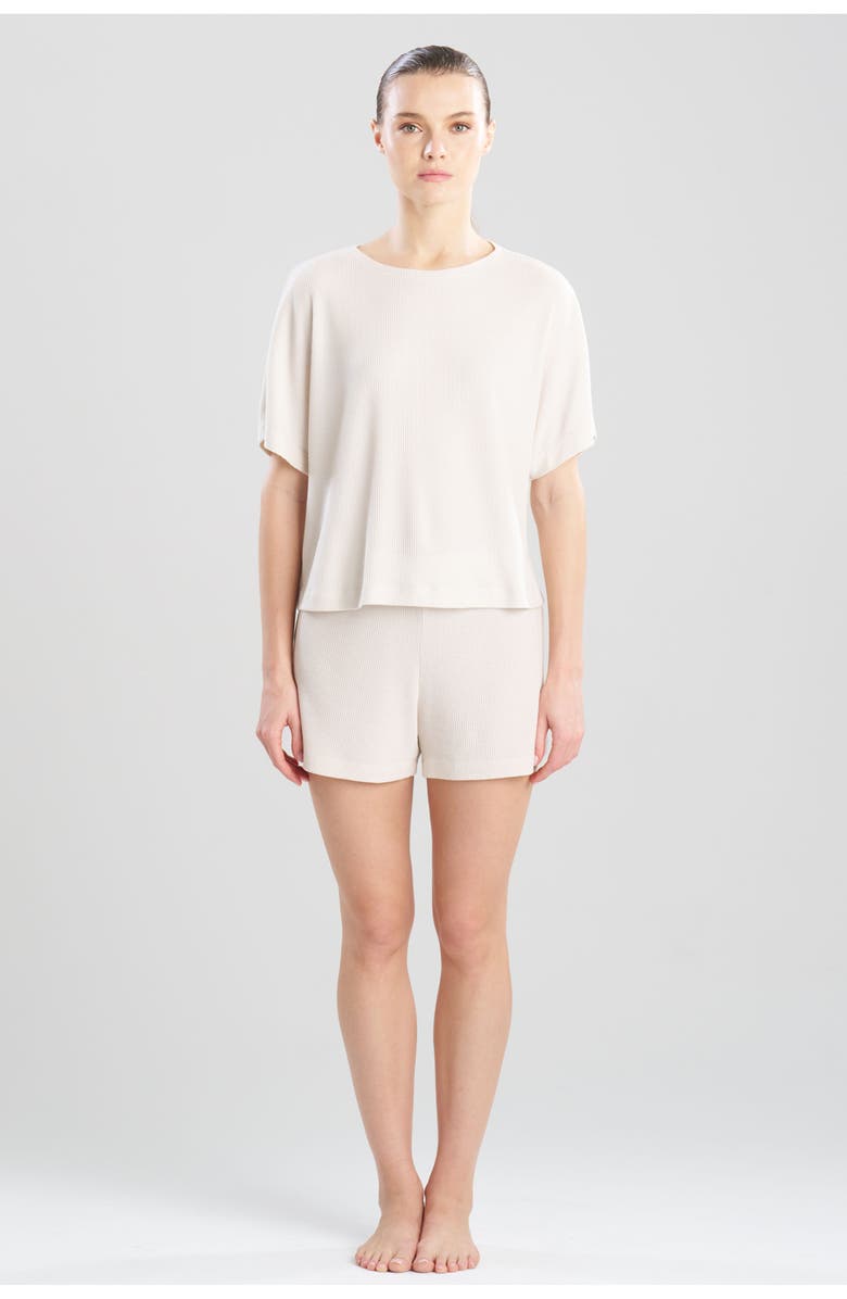 Natori Edit Mila Waffle Everywhere Wedge Top, Main, color, Ecru