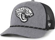 '47 Men's '47 Heather Charcoal Jacksonville Jaguars Carbon Rope Trucker Adjustable Hat