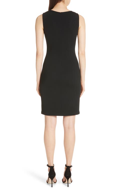 St John St. John Collection Sleeveless Milano Knit Dress In Black