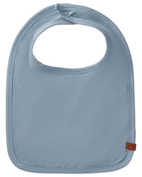 Baby Stretch Modal Back-Snap Solid-Color Bib